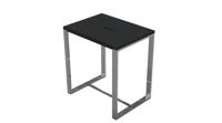 Faece-Black Stoel Just-Solid-Steel, Mat Zwart