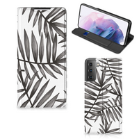 Samsung Galaxy S21 Plus Smart Cover Leaves Grey - thumbnail