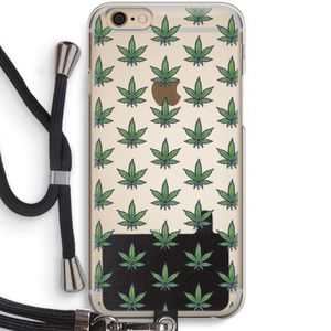 Weed: iPhone 6 / 6S Transparant Hoesje met koord