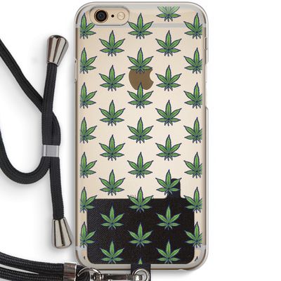 Weed: iPhone 6 / 6S Transparant Hoesje met koord
