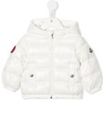 Moncler Enfant doudoune à patch logo - Blanc