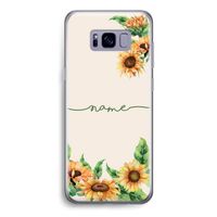 Zonnebloemen: Samsung Galaxy S8 Transparant Hoesje