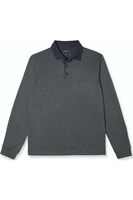 Pierre Cardin Modern Fit Poloshirt lange mouw blauw, Motief - thumbnail