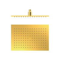 Hoofddouche Tres Selection | 22x32 cm | Rechthoek | 24k Goud glans