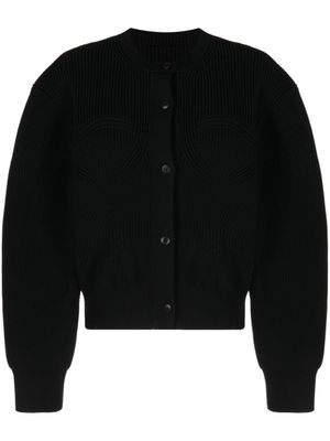 JNBY cardigan à détails nervurés - Noir
