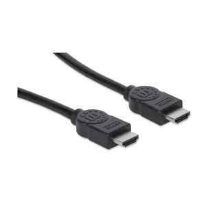 Manhattan 323246-CG HDMI-kabel HDMI Aansluitkabel HDMI-A-stekker, HDMI-A-stekker 10.00 m Zwart 4K UHD, Audio Return Channel (ARC)