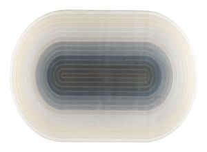 Zuiver Ovaal Vloerkleed 'Olympic' 160 x 230cm, kleur Blauw