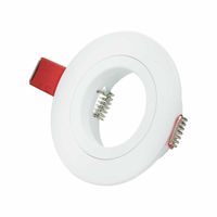 Inbouwspot wit rond met klemveren voor 50mm lamp 148-555