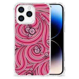 iPhone 14 Pro Back Cover Swirl Pink