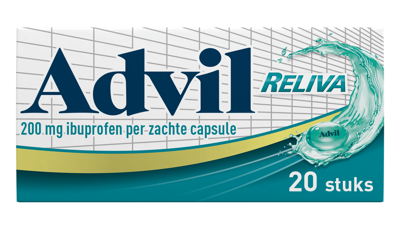 Advil Reliva Liquid Capsules 200 mg - voor pijn en koorts