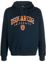 DSQUARED2 hoodie à imprimé University - Bleu