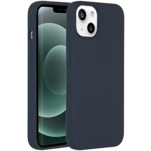 AccezzLiquid Silicone Backcover met MagSafe iPhone 13 Mini Telefoonhoesje Blauw