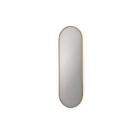 INK SP20 Spiegel - 60x4x180cm - ovaal - in stalen kader - aluminium Mat goud 8408982