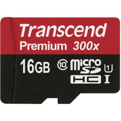 Transcend microSDHC 16GB Class 10 UHS-I 300X