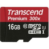 Transcend 16GB microSDHC Class 10 UHS-I flashgeheugen MLC Klasse 10 - thumbnail