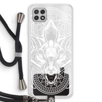 Oh Deer: Samsung Galaxy A22 4G Transparant Hoesje met koord