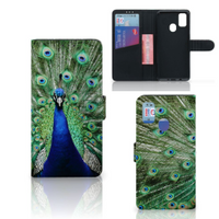 Samsung Galaxy M21 | M30s Telefoonhoesje met Pasjes Pauw