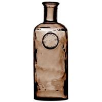 Natural Living Vaas Olive Bottle - kastanje - glas - D13 x H27 cm