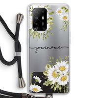 Daisies: Oppo A94 5G Transparant Hoesje met koord