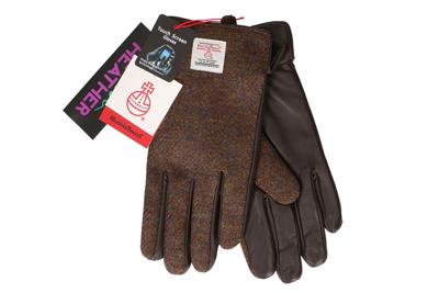 Heather Handschoenen Harris Tweed Bruin | Peaky Blinders