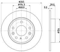 Remschijf PRO 8DD355133501