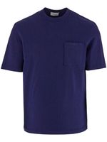 Ferragamo t-shirt en coton à logo imprimé - Bleu