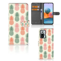 Xiaomi Redmi Note 10 Pro Book Cover Ananas - thumbnail