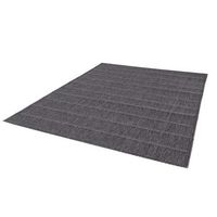 Binnen/buitenvloerkleed Ferrara - lichtgrijs ruit - 120x170 cm