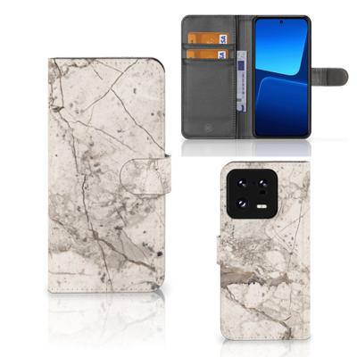 Xiaomi 13 Pro | Bookcase | Marmer Beige Xiaomi 13 Pro | Bookcase | Marmer Beige