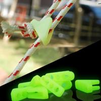 10 stuks outdoor lichtgevende touw gesp fluorescentie tent driehoek Buckle alert herinnering toevallig gevaar tent wind touw Adjuster