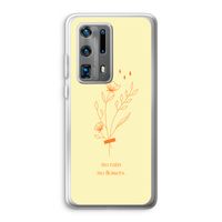 No rain no flowers: Huawei P40 Pro Plus Transparant Hoesje