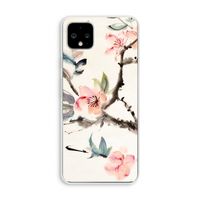 Japanse bloemen: Pixel 4 XL Transparant Hoesje