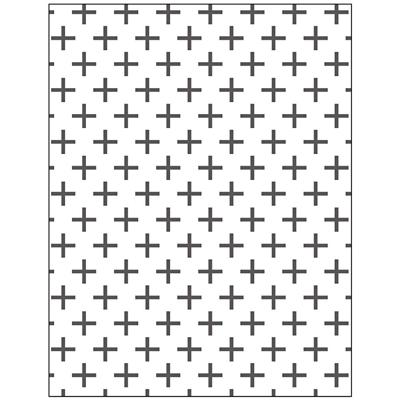Creativ Company Embossing folder , kruizen, afm 11x14 cm, dikte 2 mm, 1 stuk