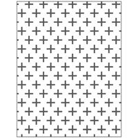 Creativ Company Embossing folder , kruizen, afm 11x14 cm, dikte 2 mm, 1 stuk