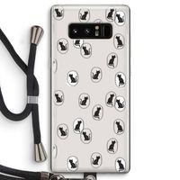 Miauw: Samsung Galaxy Note 8 Transparant Hoesje met koord