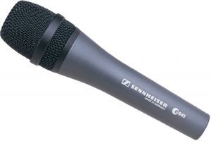 Sennheiser e 845 Zwart, Grijs Microfoon voor podiumpresentaties