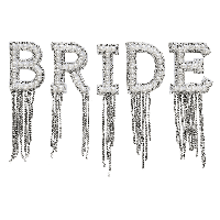 Ginger Ray HEN-144 Bride Strijkpatches Parels Diamantjes