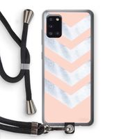 Marmeren pijlen: Samsung Galaxy A31 Transparant Hoesje met koord Marmeren pijlen: Samsung Galaxy A31 Transparant Hoesje met koord