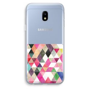 Gekleurde driehoekjes: Samsung Galaxy J3 (2017) Transparant Hoesje