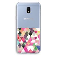 Gekleurde driehoekjes: Samsung Galaxy J3 (2017) Transparant Hoesje