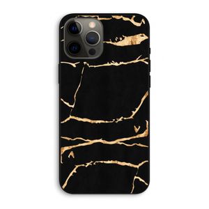Gouden marmer: iPhone 12 Pro Max Biologisch afbreekbaar hoesje
