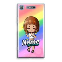 Chibi Maker vrouw: Sony Xperia XZ1 Transparant Hoesje