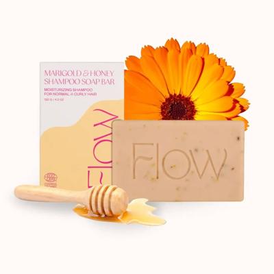 Flow Cosmetics Shampoo bar Marigold & Honey - Voor normaal en krullend haar