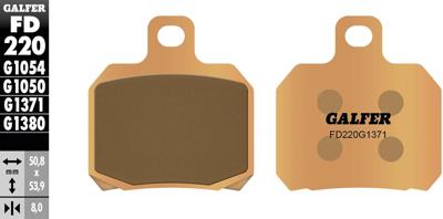 GALFER remblokken "fd220" brake pad fd220 g1371 sint. metal street