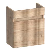 Brauer Joy Wavy Fonteinkast - 40 cm - 1 Deur - Greeploos - Linksdraaiend - Forest Wheat