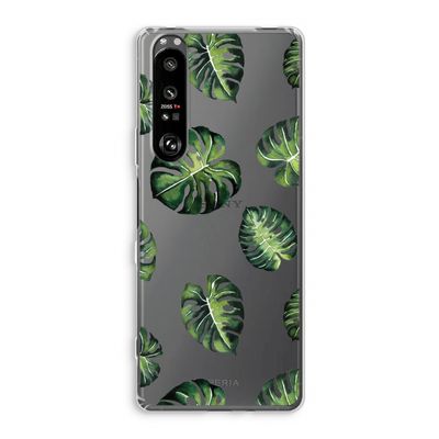 Tropische bladeren: Sony Xperia 1 III Transparant Hoesje