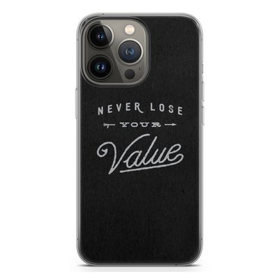 Never lose your value: iPhone 13 Pro Transparant Hoesje
