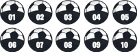 Voetbal trainings parcours Jeugd vinyl tapijt