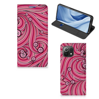 Xiaomi 11 Lite NE 5G | Mi 11 Lite Bookcase Swirl Pink - thumbnail