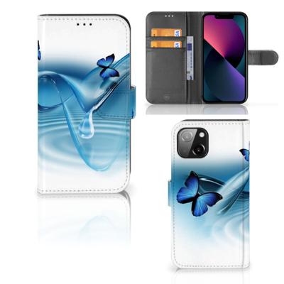 Apple iPhone 13 | Telefoonhoesje | Met pasjeshouder | Vlinders